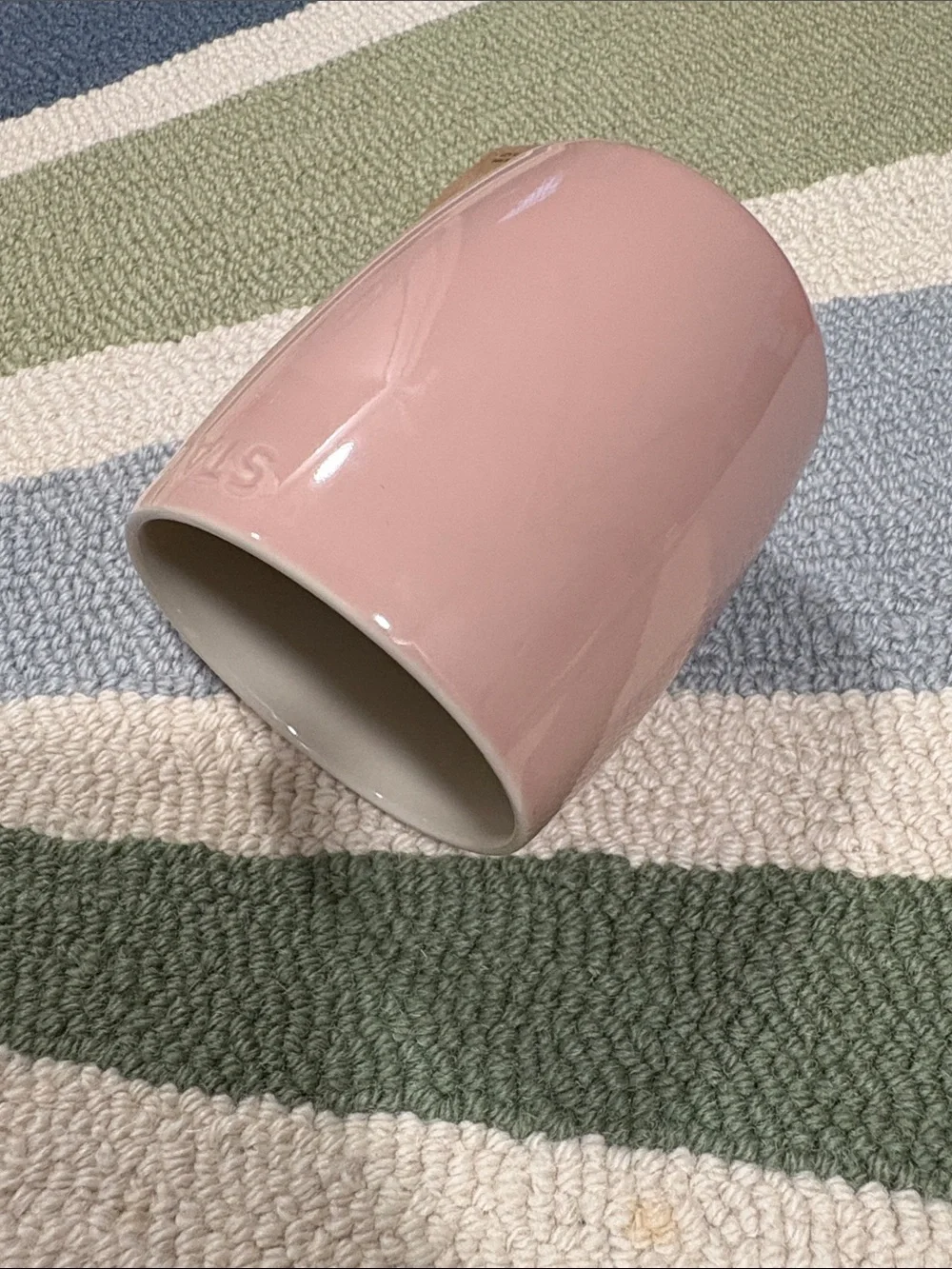 Staub Light Pink 16oz Ceramic Mug with Handle